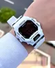 Joefox G-SHOCK Kasa Beyaz/Siyah Digital 5 Atm Suya Dayanıklı 2 Yıl Garantili Spor Kol Saati J-GS012