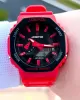 Joefox G-SHOCK Kasa Kırmızı Dijital/Analog 5Atm Suya Dayanıklı 2 Yıl Garantili Spor Kol Saati J-GS24