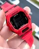 Joefox G-SHOCK Kasa Kırmızı/Siyah Digital 5 Atm Suya Dayanıklı 2 Yıl Garantili Spor Kol Saati J-GS01