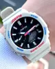 Joefox G-SHOCK Kasa Krem Dijital/Analog 5 Atm Suya Dayanıklı 2 Yıl Garantili Spor Kol Saati J-GS26