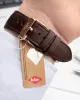 Lee Cooper Erkek Kol Saati 50 Mt Suya Dayanıklı Deri Kordon Bileklik Hediyeli VS.BLKT.0921