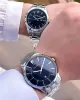 Pierre Cardin Bay ve Bayan Çiftlere Özel Çelik Kordon Çift Kol Saati 30 Mt Su Gecirmez CF.PR80008.M1