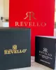 RVL-1446-F Revello Altın Kaplama Elite Swarovski Taşlı 30 Mt Su Geçirmez+Bileklik Lady Wristwatch