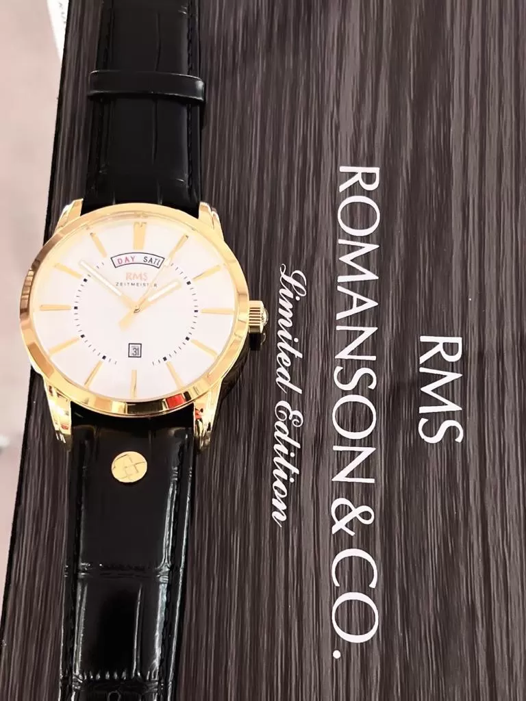 RMS.105 Romanson Özel Seri Takım Elbiseye Özel Tasarım Damat & Nişan Saati  Kararmaz Renk Atmaz