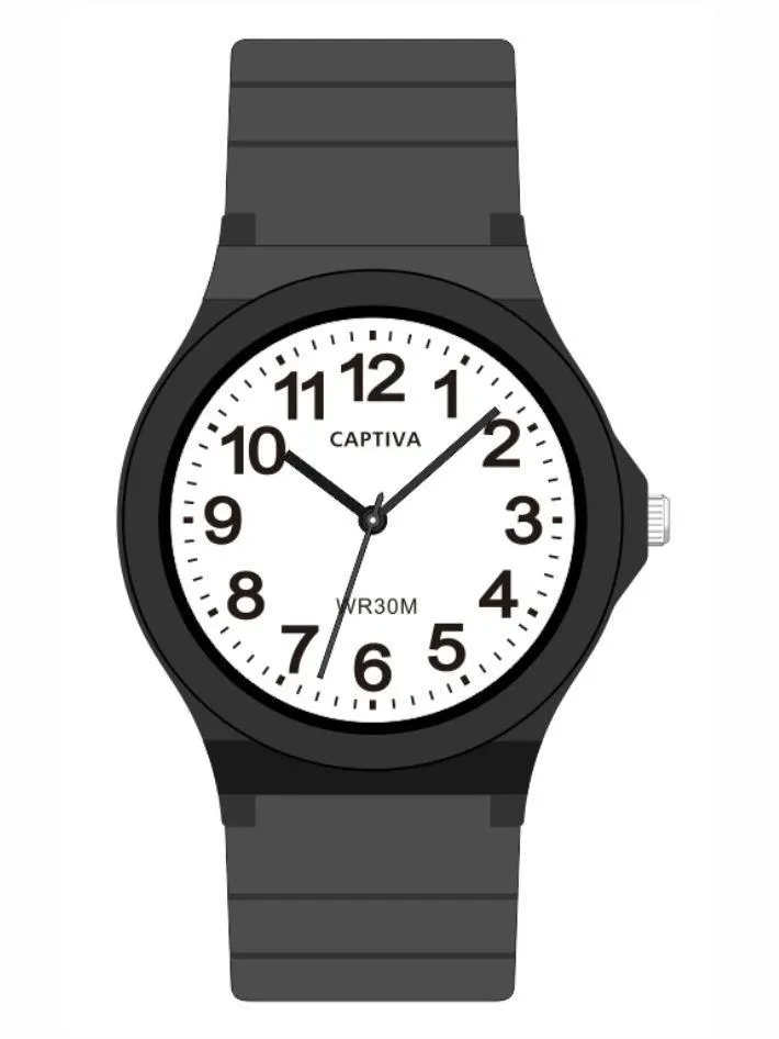 Captiva 30 mt Suya Dayanıklı Analog Silikon Kordonlu Çoçuk Kol Saati CP.YN.25.19