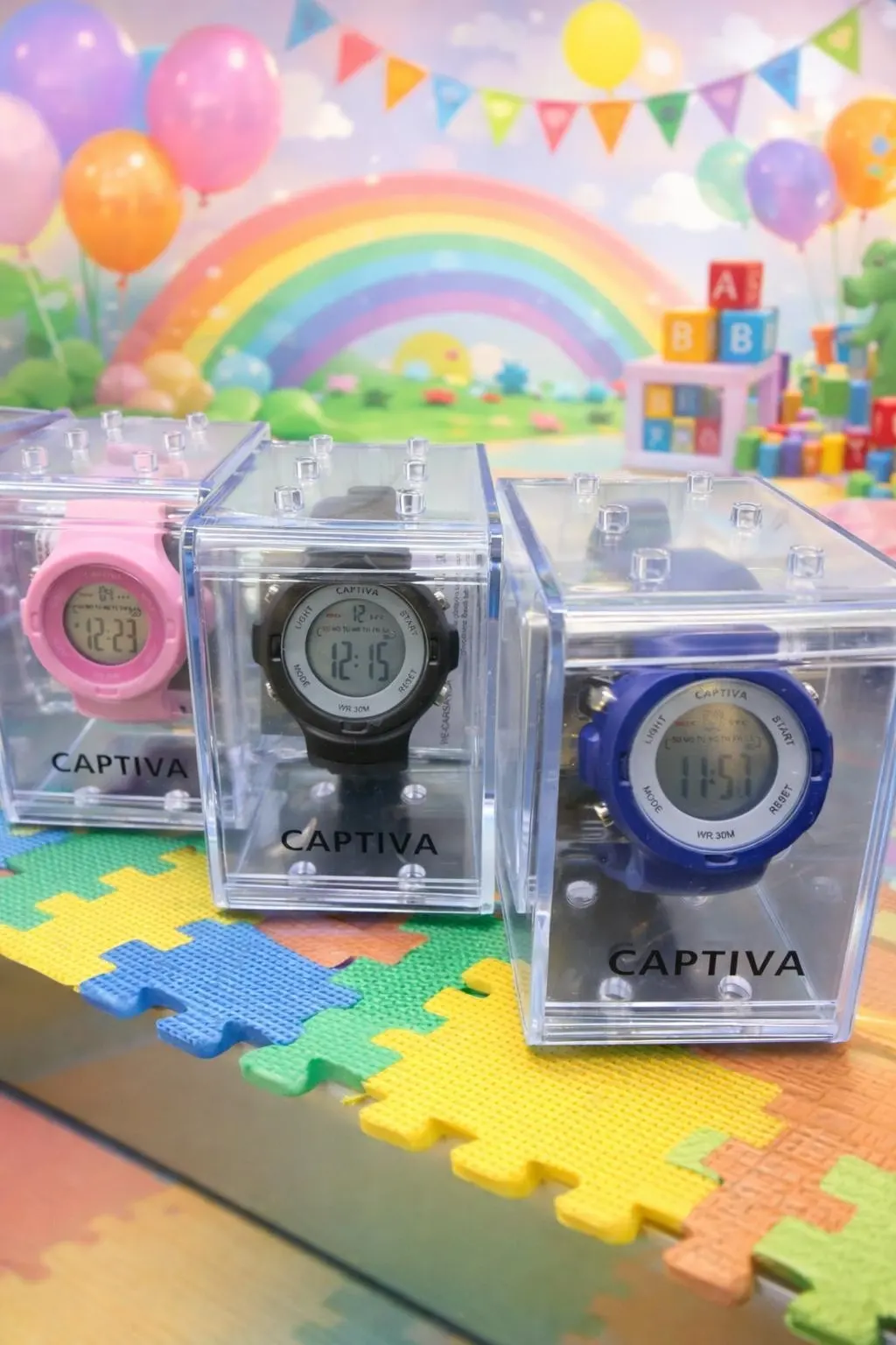 Captiva Digital 3 Atm Suya Dayanıklı Işık+Alarm+Kronometre+Takvimli Çoçuk Kol Saati CP.ML.002S1