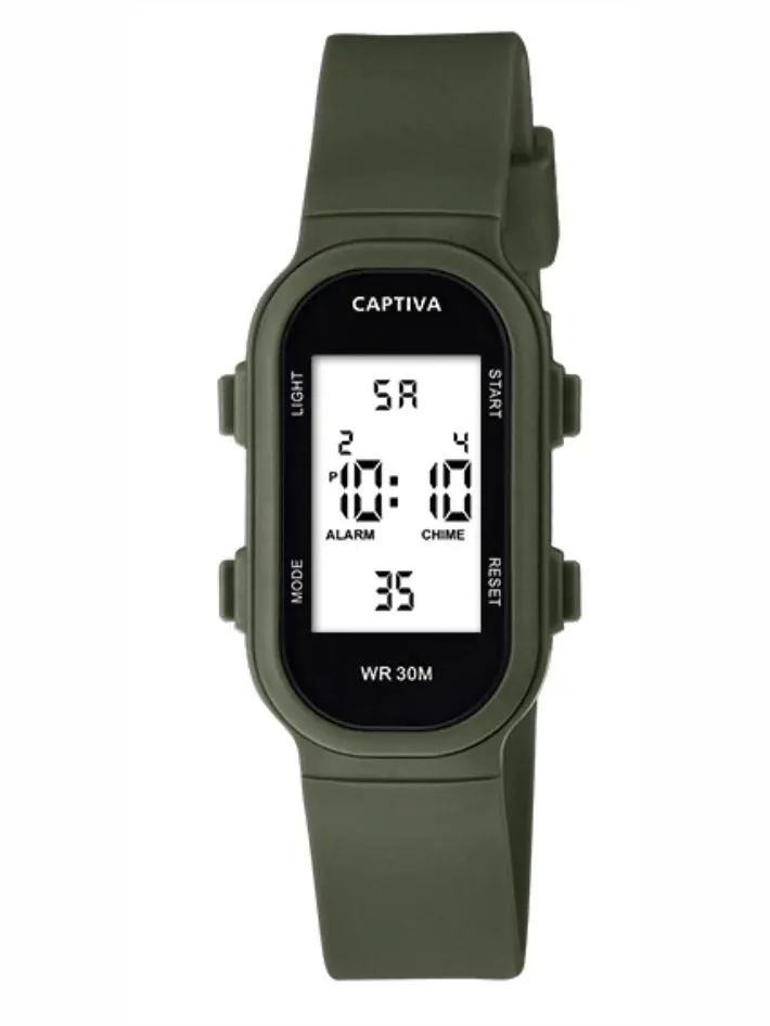 captiva Digital 3 Atm Suya Dayanıklı Işık+Alarm+Kronometre+Takvimli Çoçuk Kol Saati CP.YN.25.09