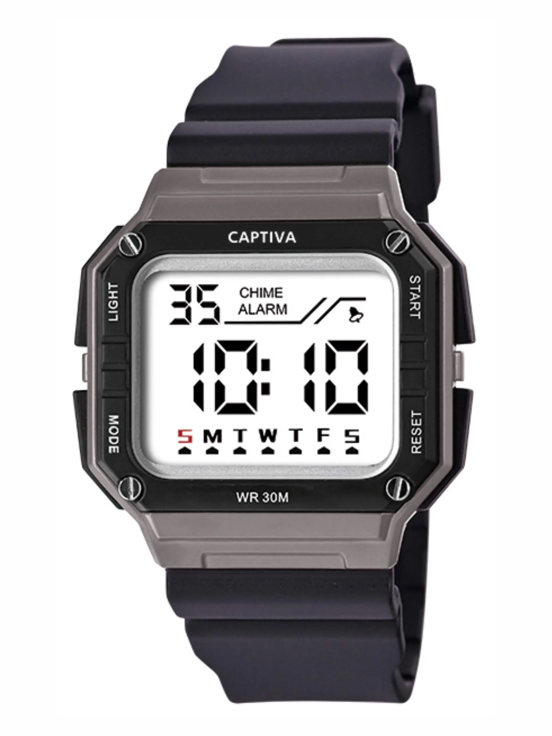 Captiva Digital 3 Atm Suya Dayanıklı Işık+Alarm+Kronometre+Takvimli Çoçuk Kol Saati CP.YN.26.M2