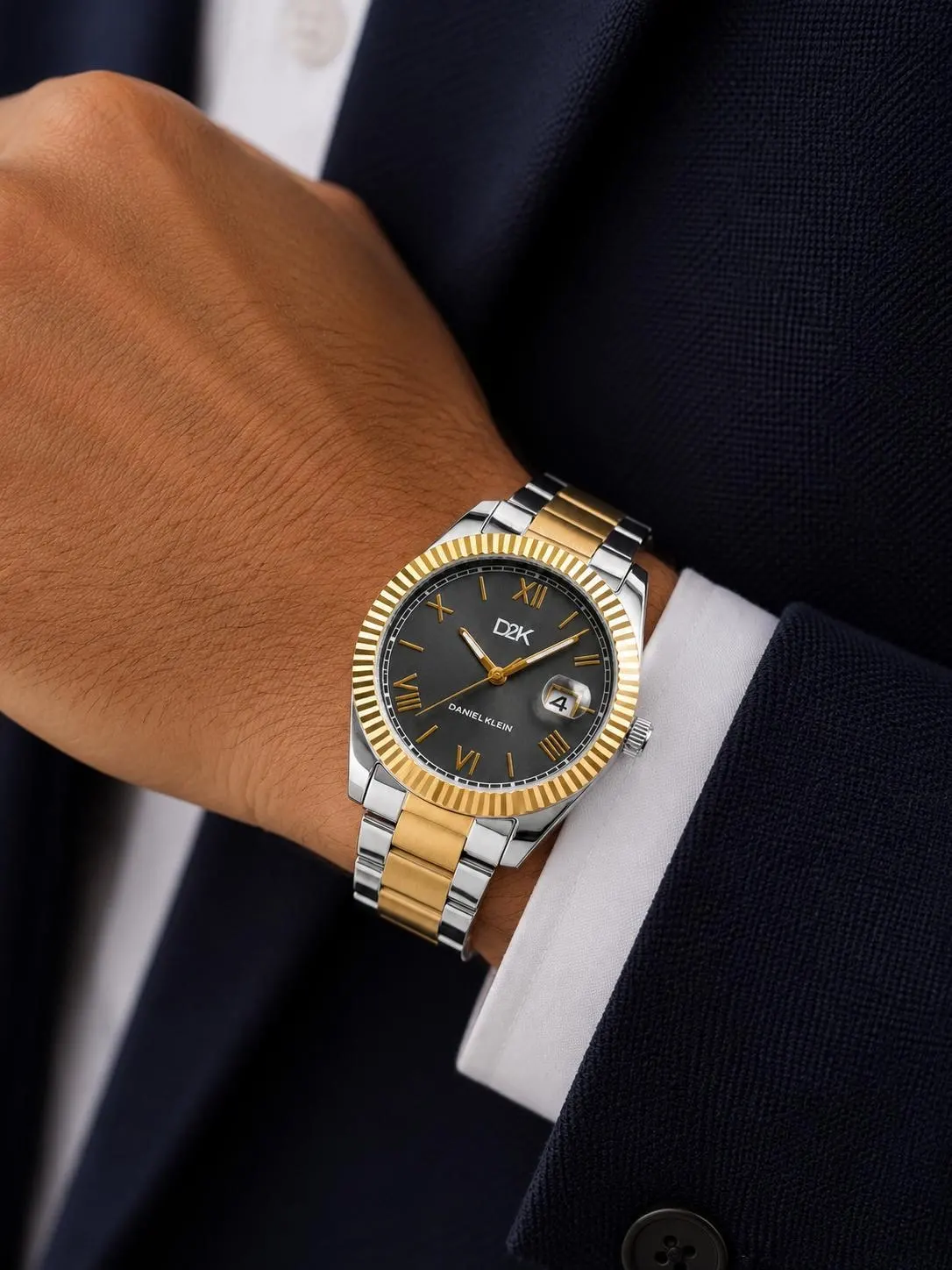 Daniel Klein Damat Ve Takım Elbiseye Özel 2 Yıl Garantili Çelik Kordon Erkek Kol Saati VS.BLKT.0995