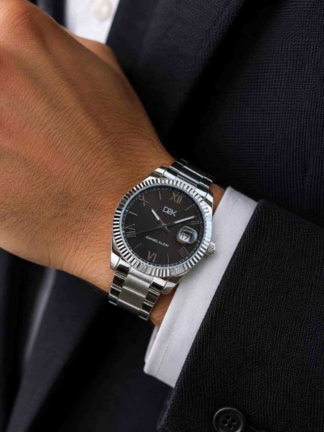 Daniel Klein Damat Ve Takım Elbiseye Özel 2 Yıl Garantili Çelik Kordon Erkek Kol Saati VS.BLKT.0999