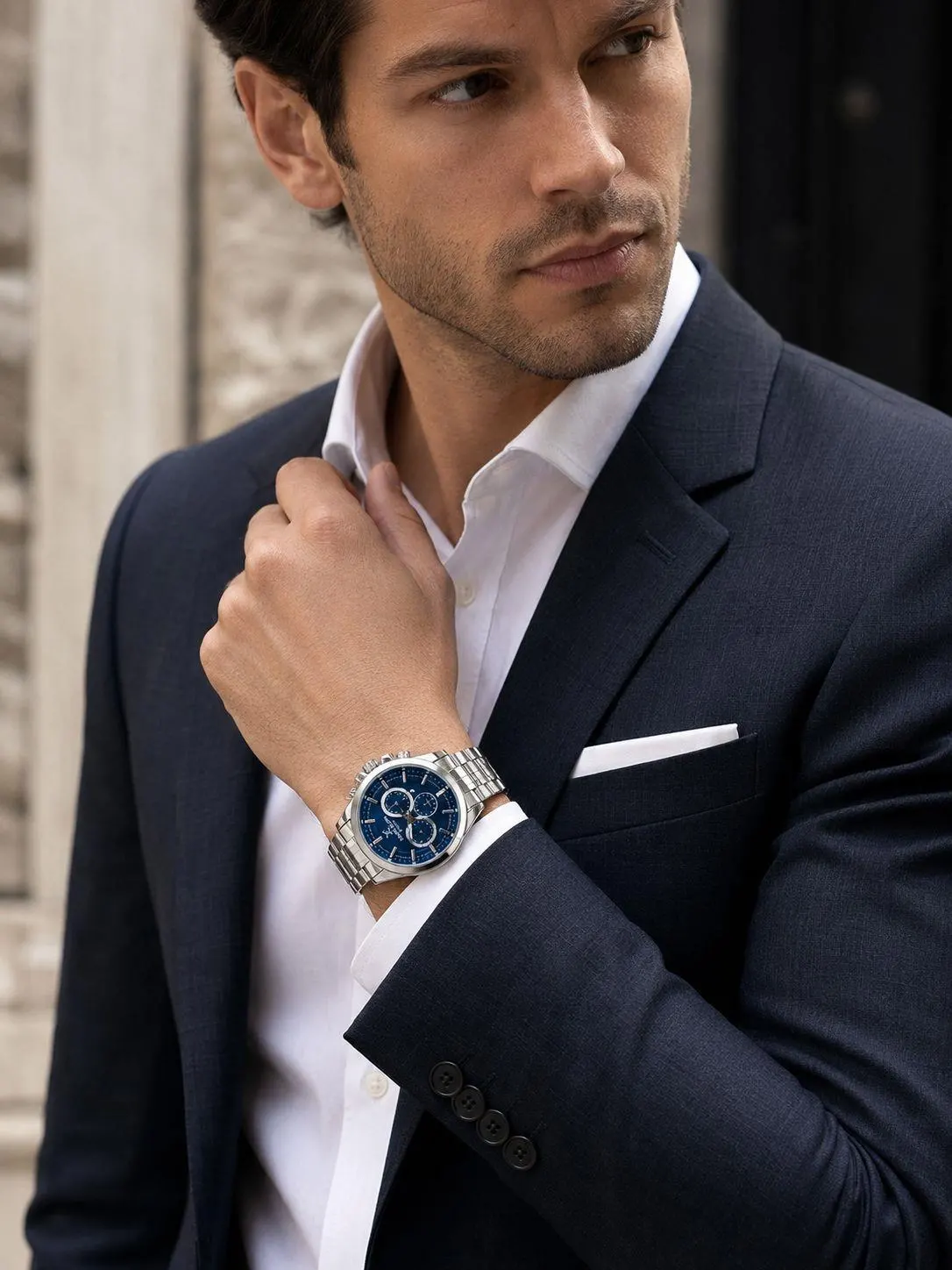 Daniel Klein Damat Ve Takım Elbiseye Özel 2 Yıl Garantili Çelik Kordon Erkek Kol Saati VS.BLKT.1021