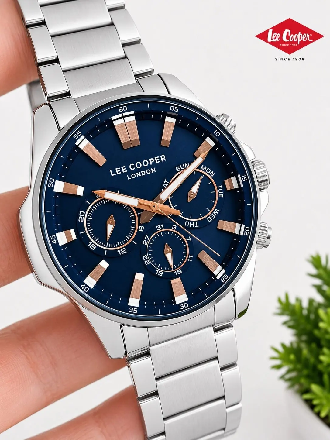 Lee Cooper İç Kadran Fonksiyonları Aktif Bileklik Hediyeli 2 Yıl Garantili Erkek Kol Saati E8253.300
