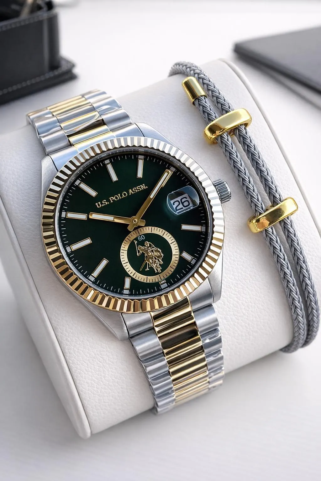 U.S.Polo Assn Çelik Kasa Ve Kordon 2 Yıl Garantili 3 Atm Suya Dayanıklı Erkek Kol Saati E.PA1148-04
