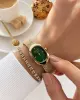 Dice Kayek Oval Mini Vintage Kasa Kadın Kol Saati Çelik Kordon 5 ATM Suya Dayanıklı+Bileklik  DC.29