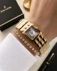 Dice Kayek Premium Vintage Kadın Kol Saati Gold Çelik Kordon 5 ATM Su Geçirmez Bileklik Hediyeli D20