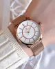 Ferro Hasır Kordonlu Rose Gold Kararmaz Renk Atmaz 3 Atm  Özel Tasarım Kadın Kol Saat 21152CWT-C
