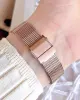 Ferro Hasır Kordonlu Rose Gold Kararmaz Renk Atmaz 3 Atm  Özel Tasarım Kadın Kol Saati BF40-087