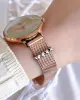 Ferro Hasır Kordonlu Rose Gold Kararmaz Renk Atmaz 3 Atm  Özel Tasarım Kadın Kol Saati BF21087CWT-C