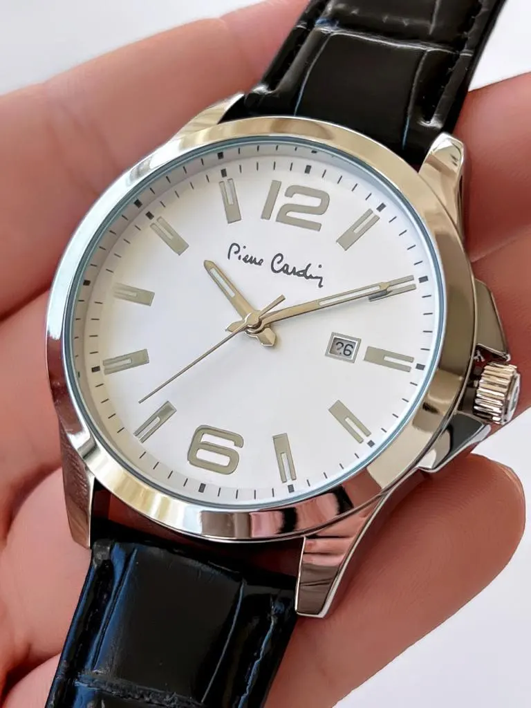 800411f09SB Pierre Cardin Deri Kordon Erkek Kol Saati 30 Mt Su Gecirmez + Kaplan Gözü Bileklik