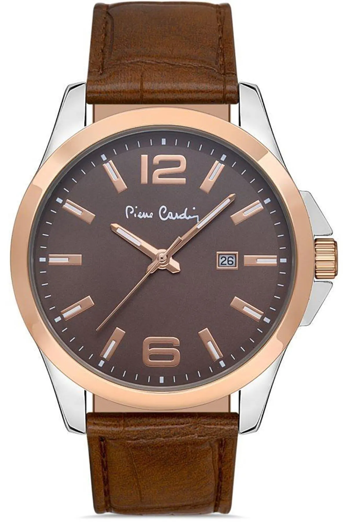 800411F10 Pierre Cardin Deri Kordon Erkek Kol Saati 30 Mt Su Gecirmez