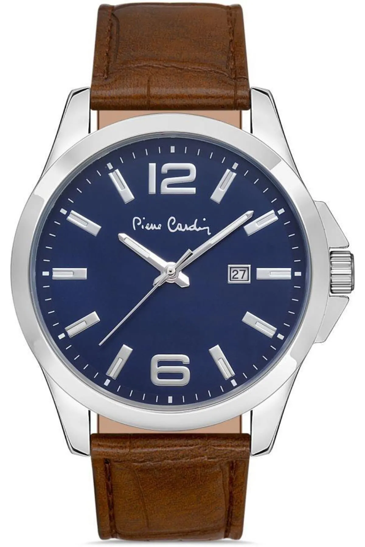 800411F12 Pierre Cardin Deri Kordon Erkek Kol Saati 30 Mt Su Gecirmez
