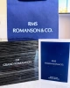 BLKT.2.306 RMS Romanson Grandmaster Özel Seri Kararmaz Renk Atmaz 5 Atm 46 mm Erkek Kol Saati