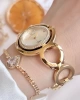 BLKT.2.607 Revello Altın Kaplama Elite Swarovski Taşlı 30 Mt Su Geçirmez+Bileklik Lady Wristwatch
