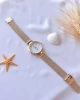 BLKT.2.609 Revello Altın Kaplama Kararma Renk Atma Yapmaz 3Atm Su Geçirmez+Bileklik Lady Wristwatch