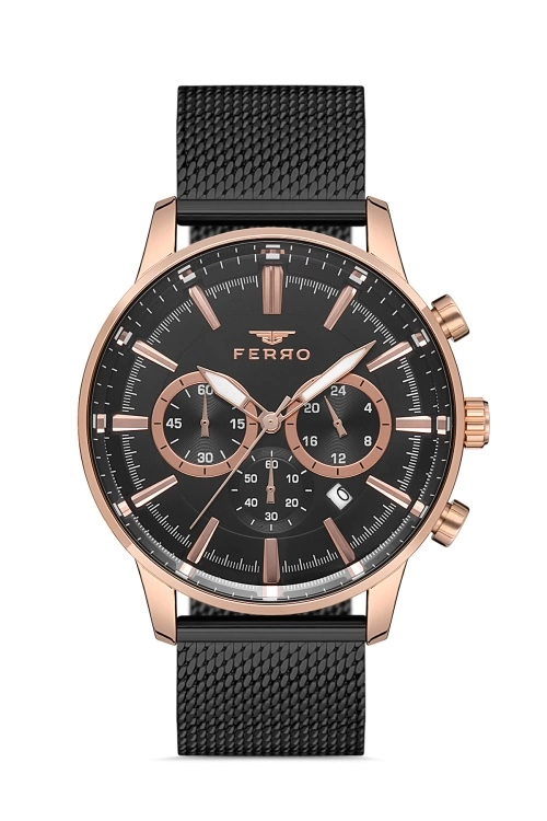 Ferro Rose Hasır Kordon Erkek Kol Saati FM31150C-R