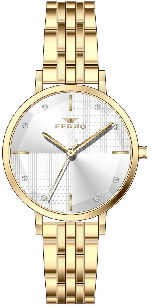 Ferro Sarı Çelik Kordon Kadın Kol Saati FL21252A-B