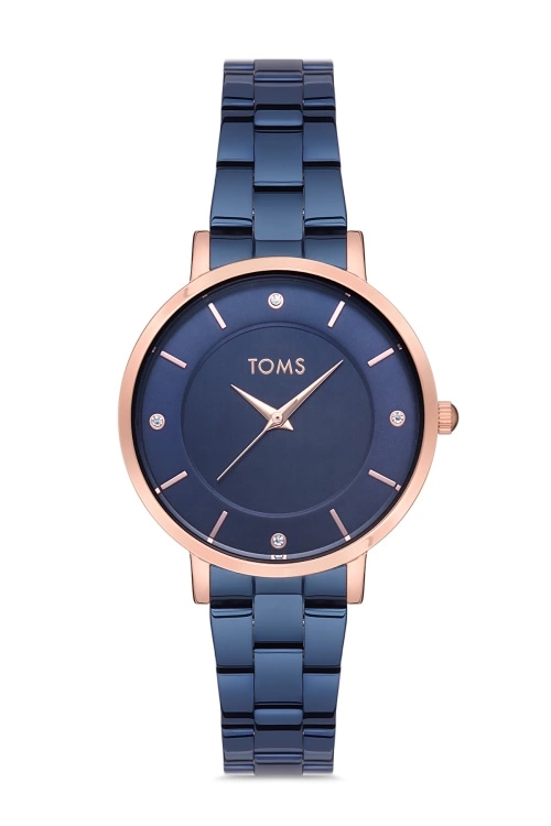 Toms Lacivert Çelik Kordon Kadın Kol Saati T21099A-T