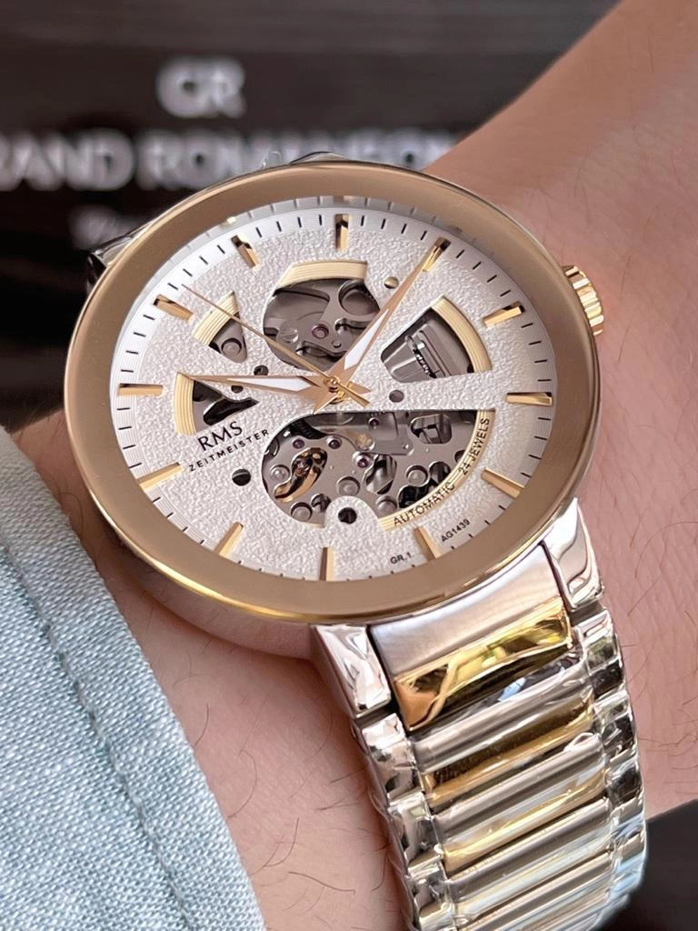BLKT.2.303 RMS Romanson Automatıc 24 Jewels Kararmaz Renk Atmaz 5 Atm 46 mm Erkek Kol Saati