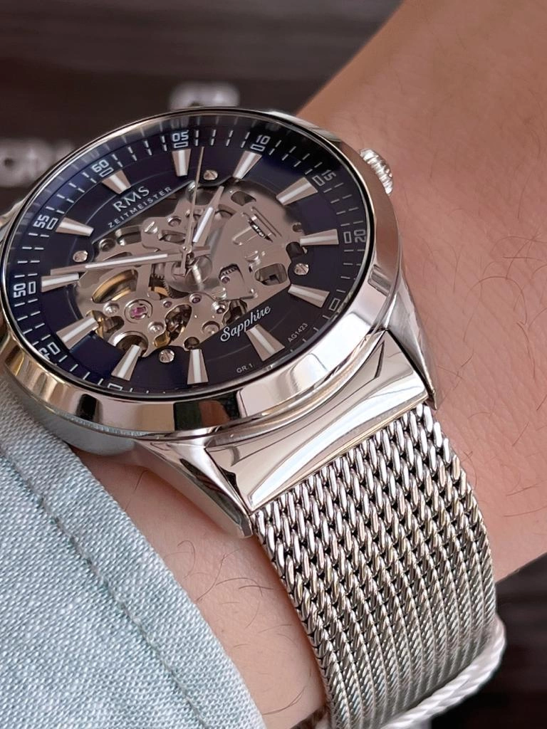 BLKT.2.304 RMS Romanson Grandmaster Özel Seri Kararmaz Renk Atmaz 5 Atm 46 mm Erkek Kol Saati