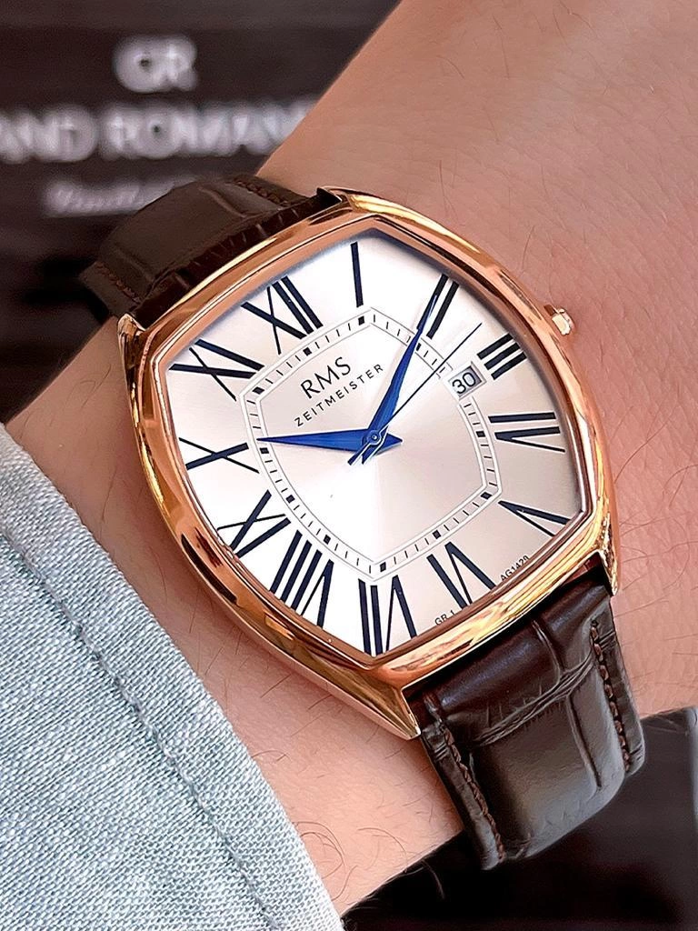 BLKT.2.313 RMS Romanson Grandmaster Özel Seri Kararmaz Renk Atmaz 5 Atm 46 mm Erkek Kol Saati