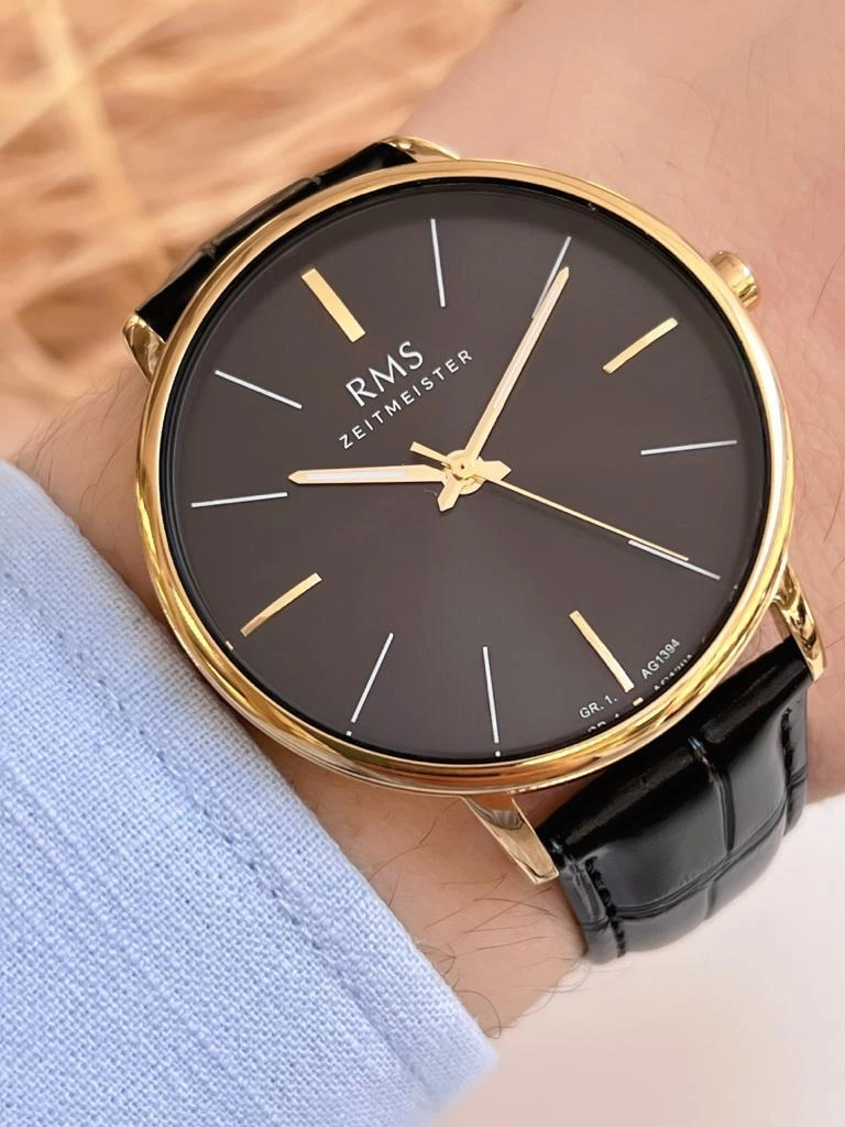 BLKT.2.373 RMS Romanson Grandmaster Özel Seri Kararmaz Renk Atmaz 5 Atm 46 mm Erkek Kol Saati