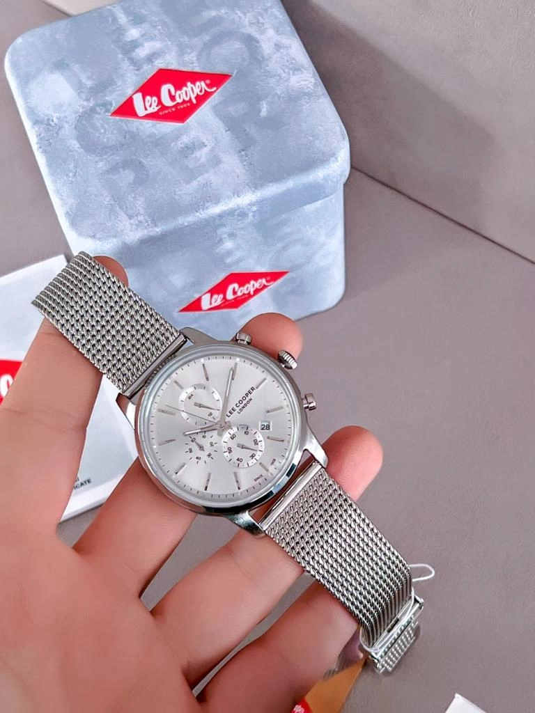 BLKT.2.674 Lee Cooper Çelik Kordon Tüm Fonksiyonları Aktif 5 Atm Erkek Kol Saatİ+Bileklik