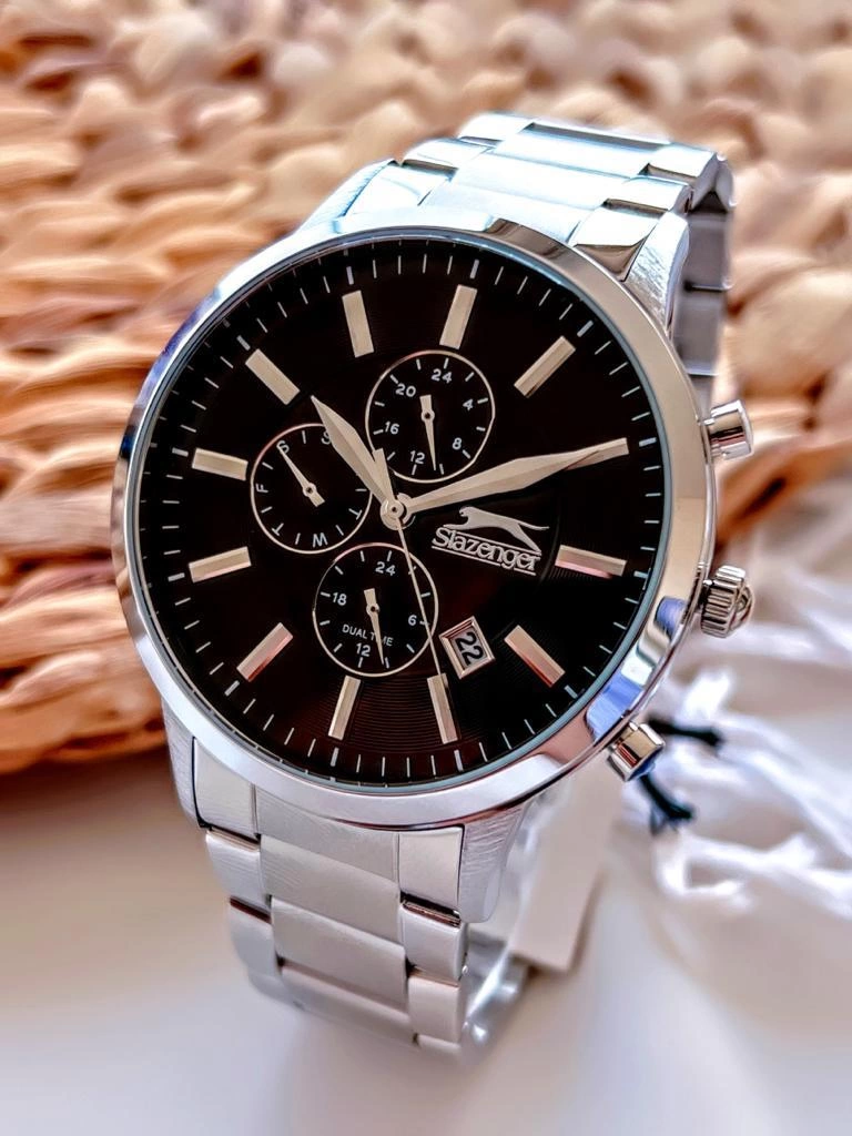 BLKT.2.684 Slazenger Çelik Kordon Kararma Renk Atma Yapmaz İç Fonksiyonları Aktif Erkek Kol Saati