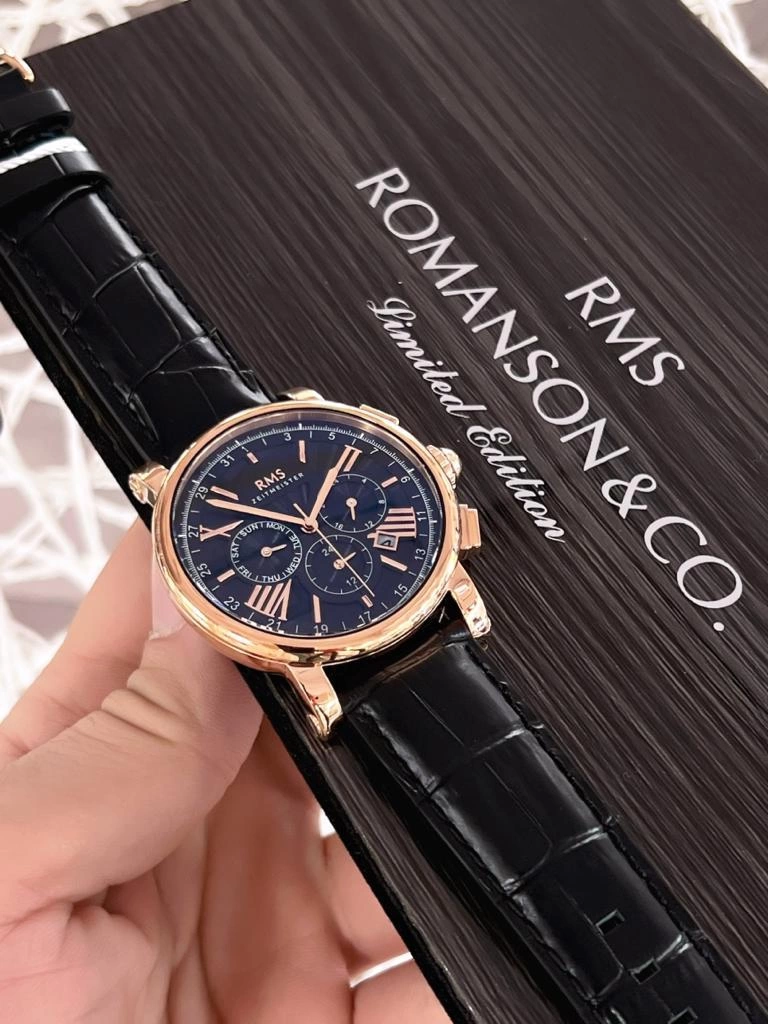 RMS.107 Romanson Özel Seri Takım Elbiseye Özel Tasarım Damat & Nişan Saati  Kararmaz Renk Atmaz