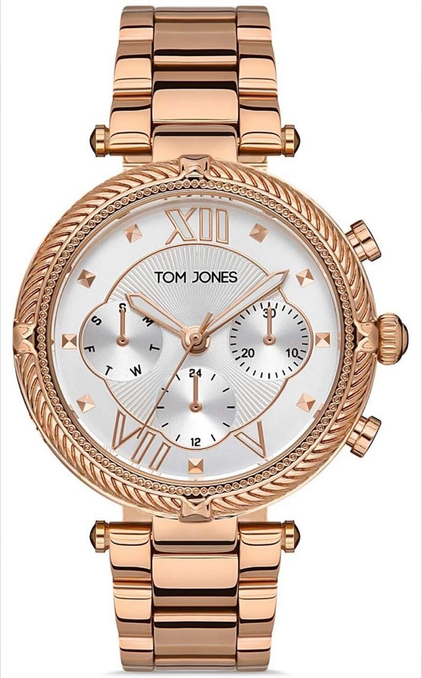 TJ.1.1146.01 Tom Jones Çelik Kordon Renk Atmaz 30 Mt Su Geçirmez Kadın Kol Saati