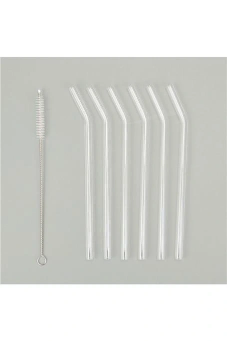 6lı Cam Pipet ve Fırça Seti - Şeffaf