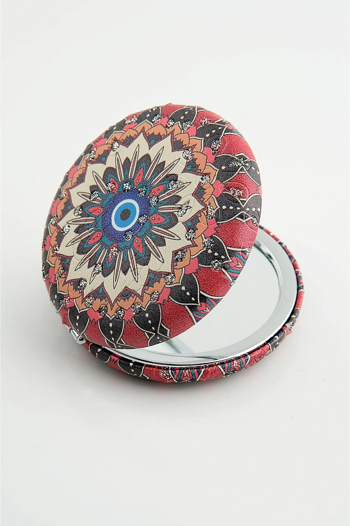 Nazar Figürlü Küçük Cep Makyaj Aynası