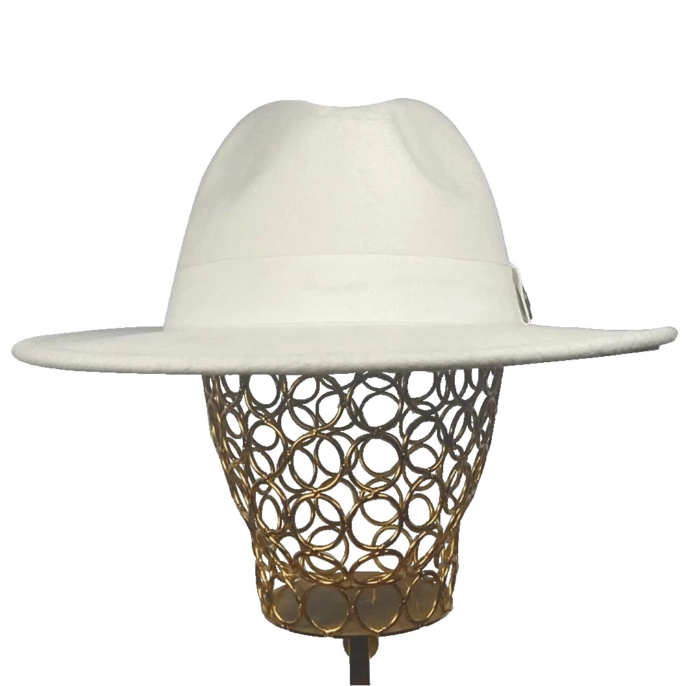 İsme Özel Panama Fötr Şapka - AB01004 - Bej