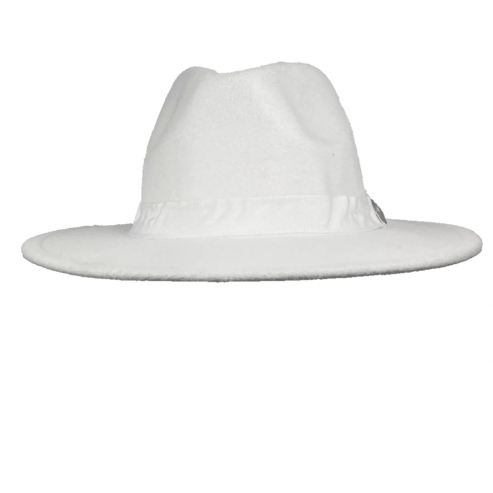 İsme Özel Panama Fötr Şapka - AB01004 - Beyaz