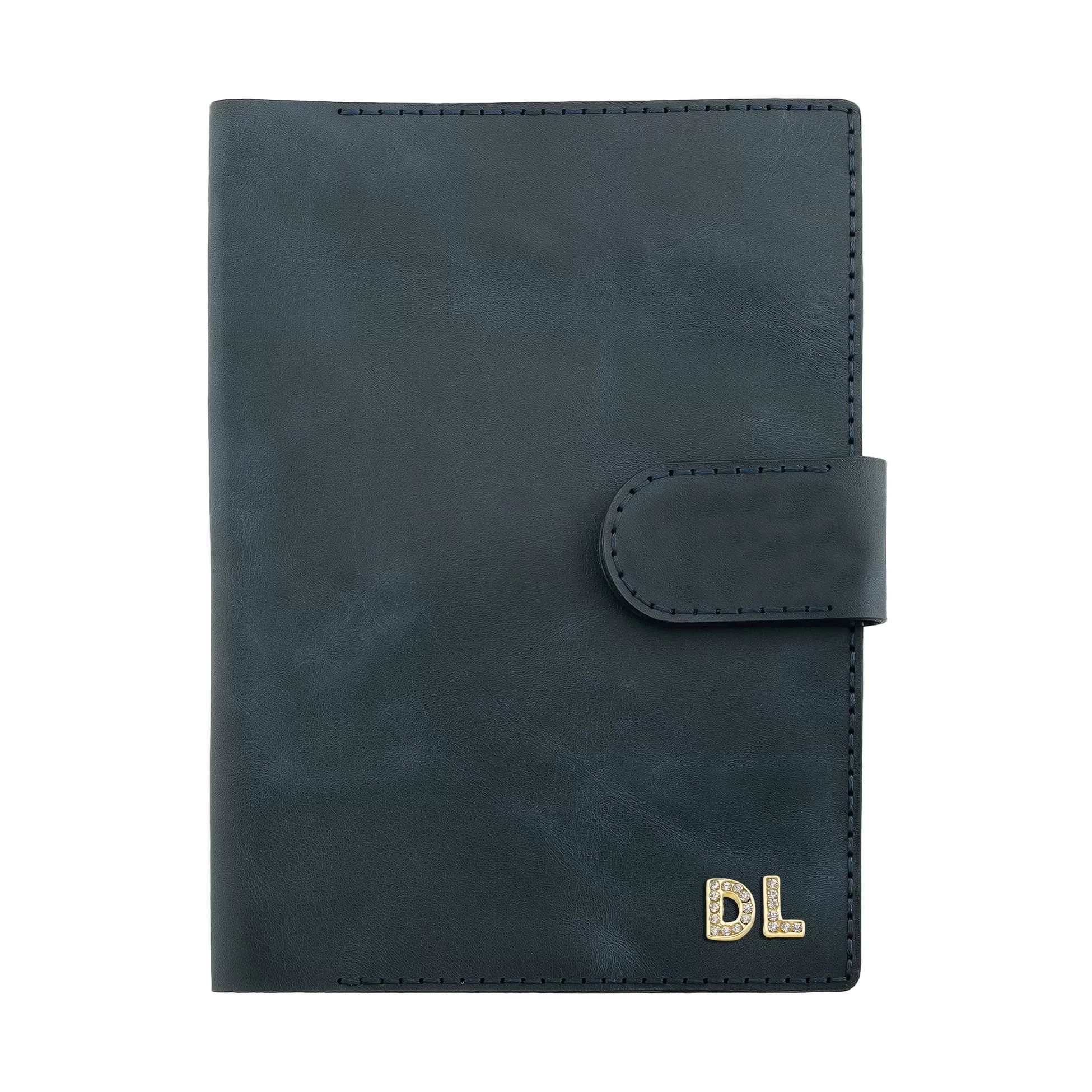 A5 Defter ve Ajanda Kılıfı - %100 Rainbow Deri - KO10001 - Lacivert