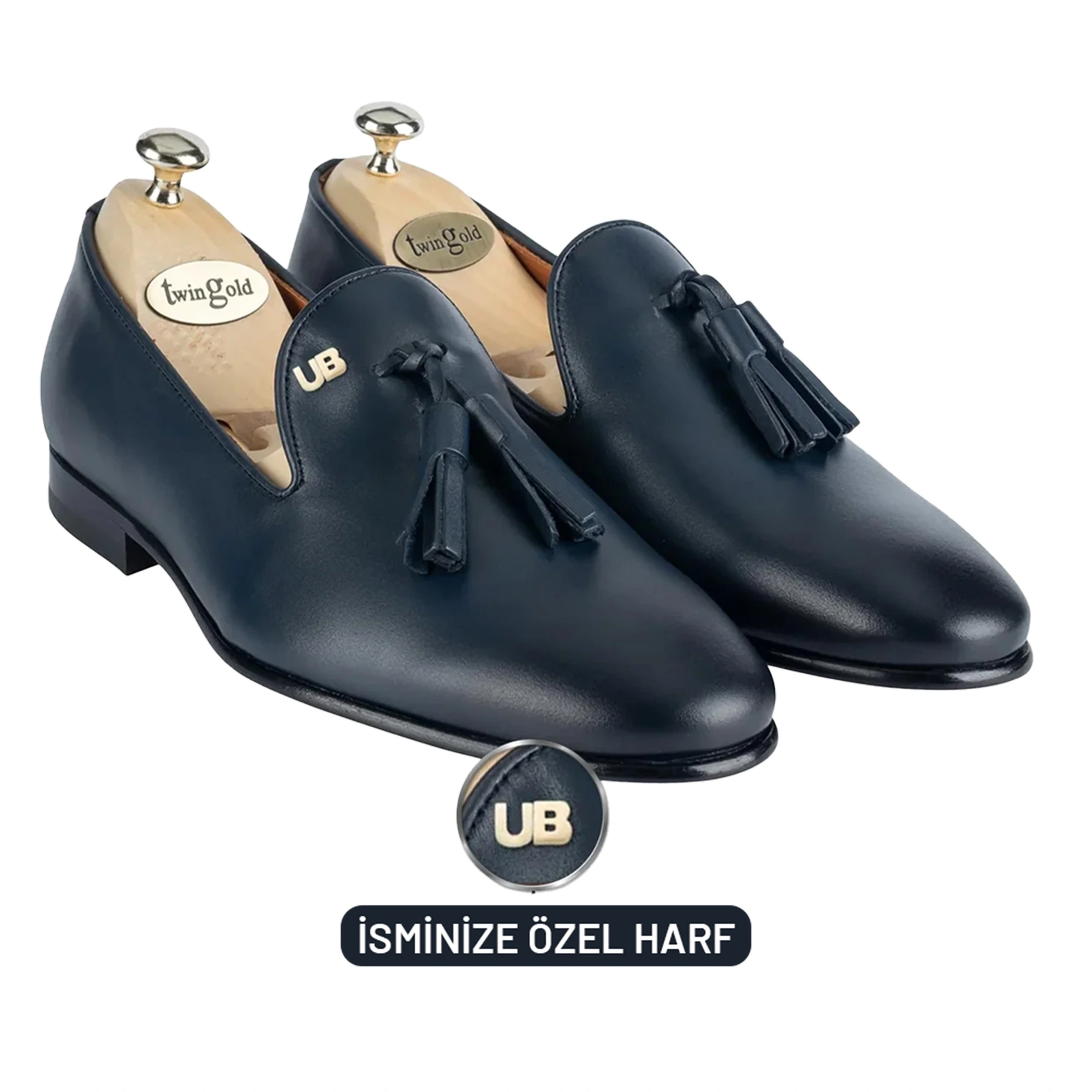 Antik Deri Püsküllü Kösele Erkek Ayakkabı - TWGP006