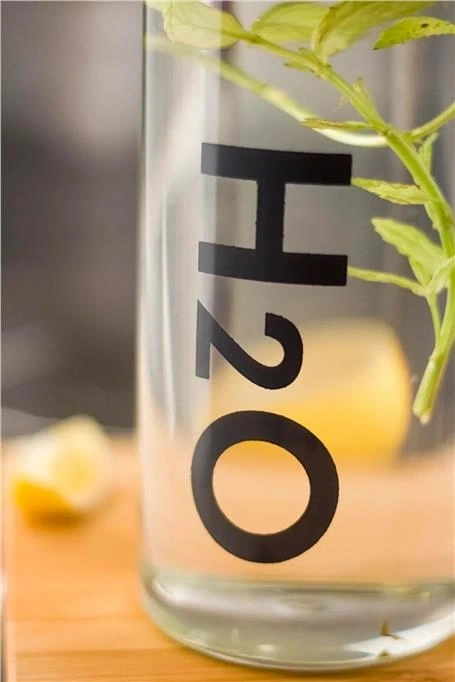 Borosilikat H2o Cam Matara Suluk - 1 Lt