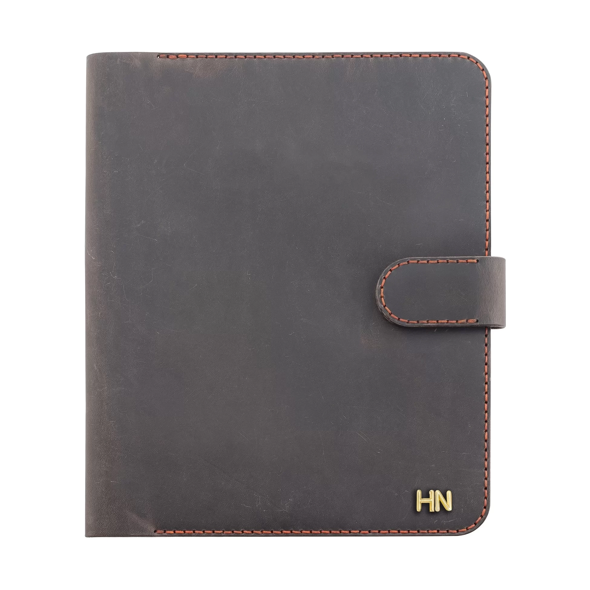A5 Defter ve Ajanda Kılıfı - %100 Crazy Deri - KO10003 - Kahverengi
