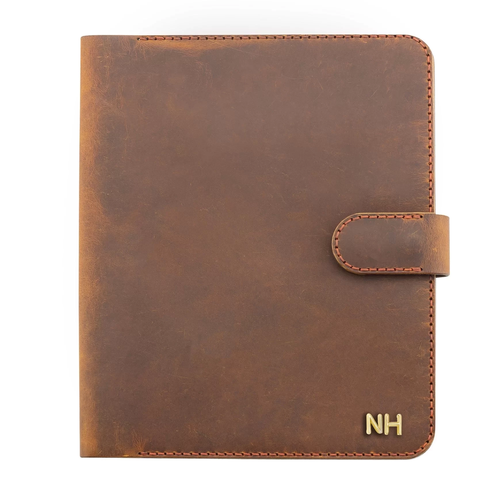 A5 Defter ve Ajanda Kılıfı - %100 Crazy Deri - KO10003 - Taba