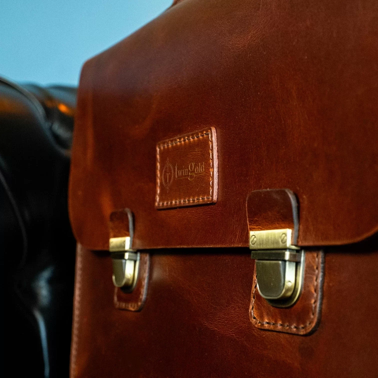 İsme Özel Evrak Çantası - Messenger Bag - %100 Deri - AC09001 - Koyu Kahverengi