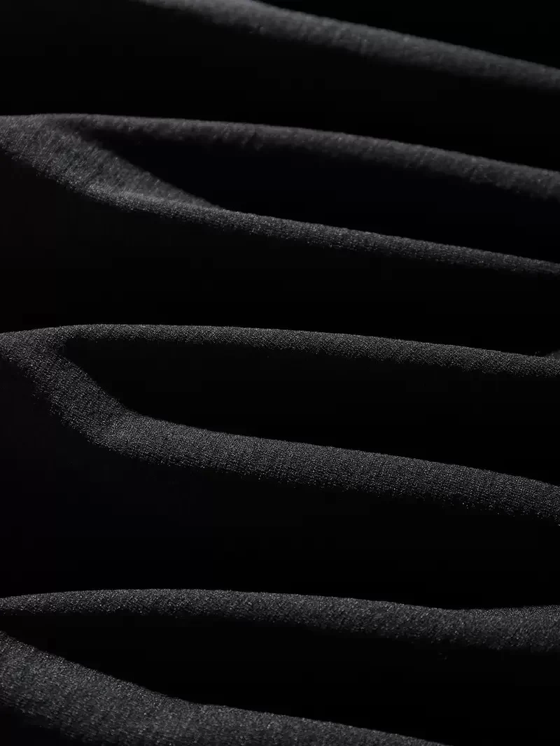 Erkek Dağ Grafikli Tişört, Yaz için Büyük Beden Rahat T-shirt - Siyah